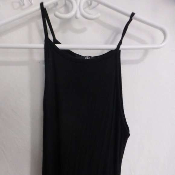 M long black spaghetti strap dress, size 0 BNWOT